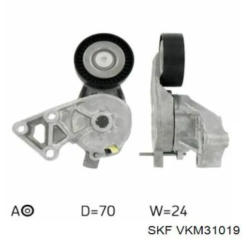 VKM 31019 SKF tensor de correa, correa poli v