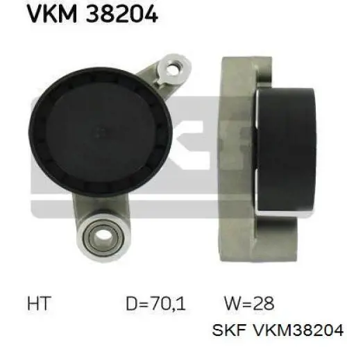 VKM38204 SKF rodillo, correa trapecial poli v