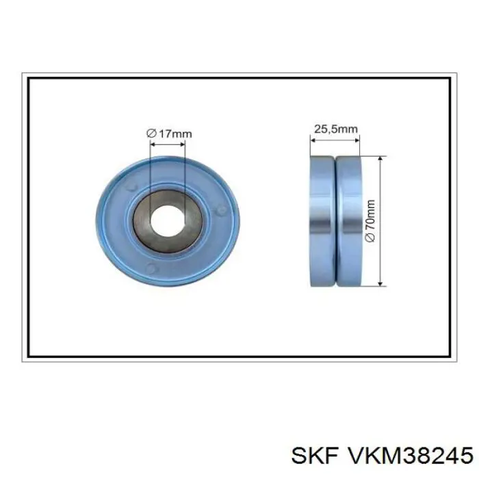 VKM 38245 SKF rodillo, correa trapecial poli v