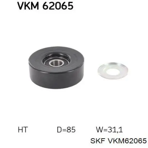 VKM 62065 SKF rodillo, correa trapecial poli v