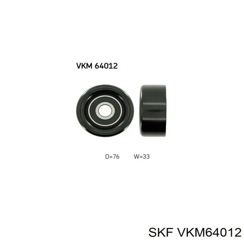 VKM 64012 SKF rodillo, correa trapecial poli v