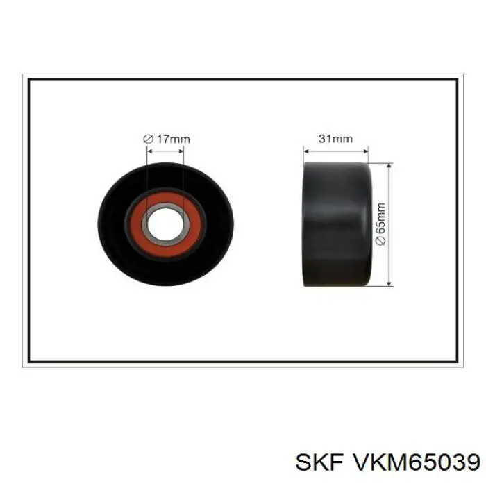 VKM 65039 SKF tensor de correa, correa poli v