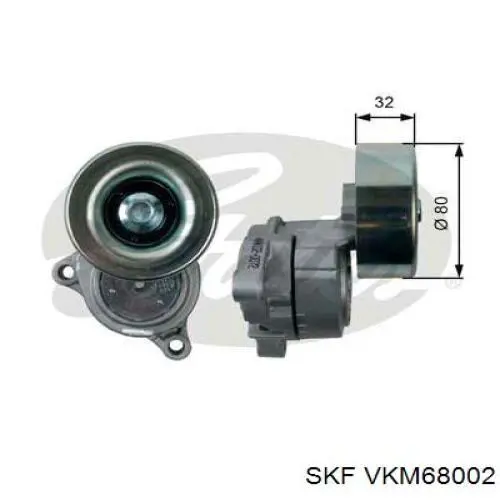 VKM 68002 SKF tensor de correa, correa poli v