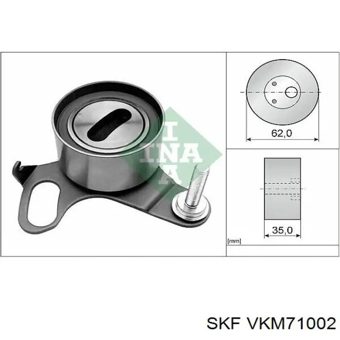 VKM 71002 SKF tensor, correa dentada