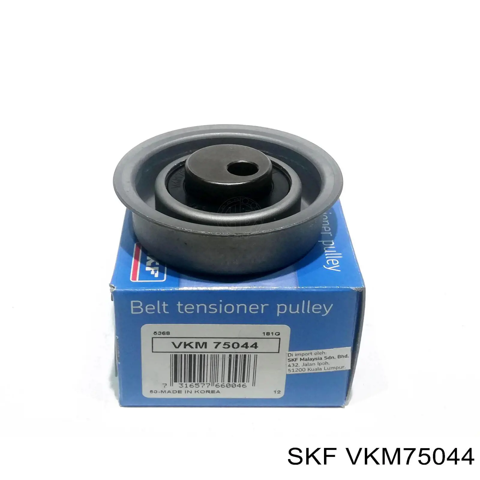 VKM 75044 SKF tensor de la polea de la correa dentada, eje de balanceo