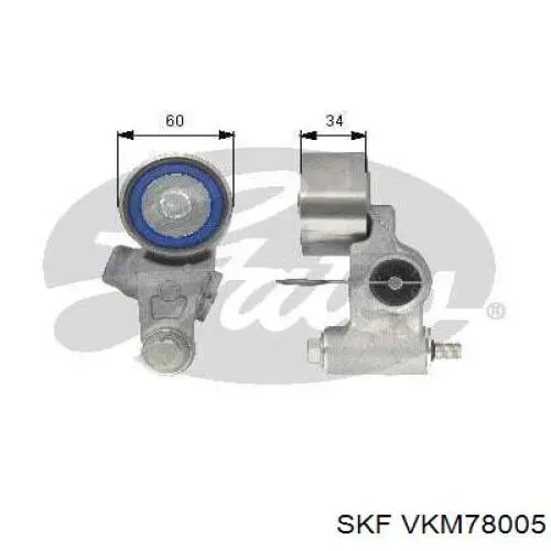 VKM78005 SKF tensor de correa, correa poli v