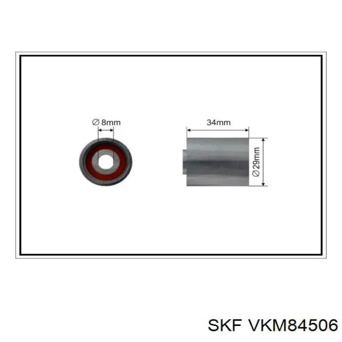 VKM 84506 SKF rodillo intermedio de correa dentada