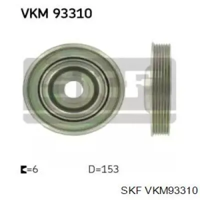 VKM 93310 SKF polea, cigüeñal