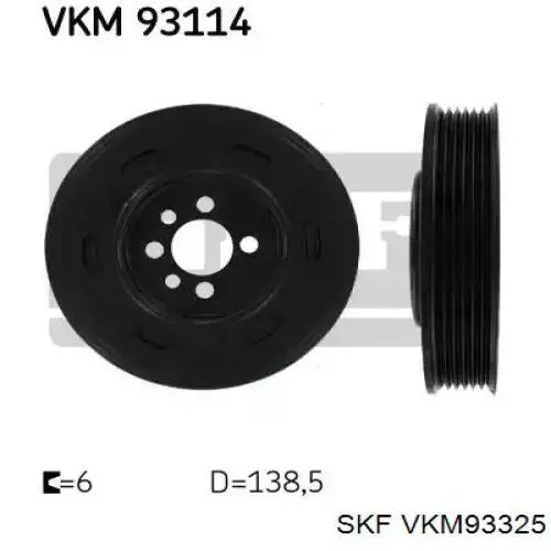 VKM 93325 SKF polea, cigüeñal