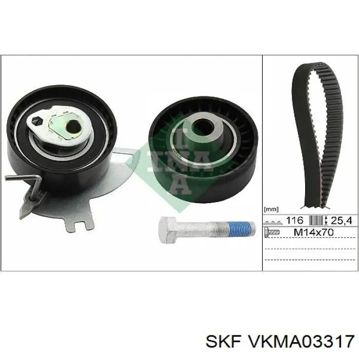 VKMA 03317 SKF kit correa de distribución