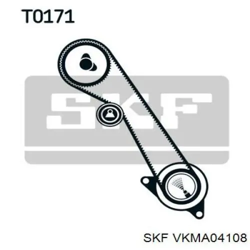 VKMA 04108 SKF kit correa de distribución