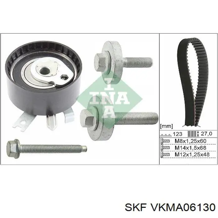 VKMA06130 SKF kit correa de distribución