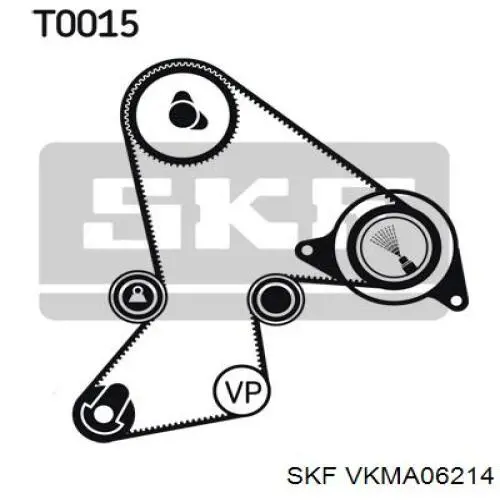 VKMA06214 SKF kit correa de distribución