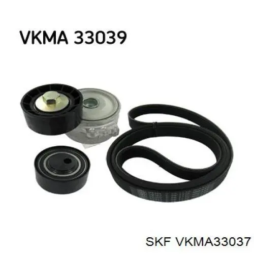 VKMA 33037 SKF correa de transmision, juego completo