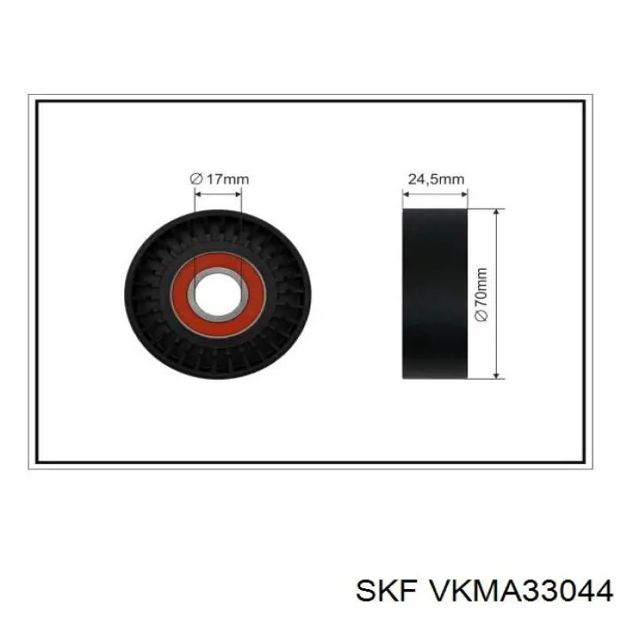 VKMA 33044 SKF correa de transmision, juego completo