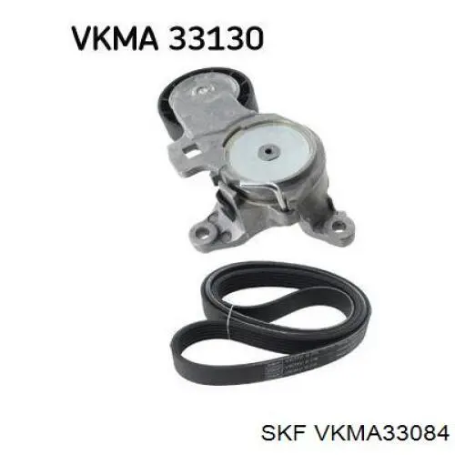 VKMA 33084 SKF correa de transmision, juego completo