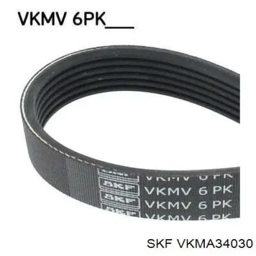 VKMA 34030 SKF correa de transmision, juego completo