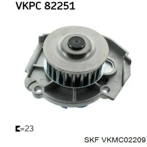 VKMC 02209 SKF kit correa de distribución