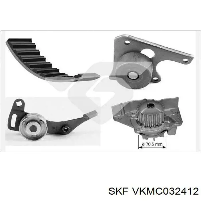 VKMC 03241-2 SKF kit correa de distribución