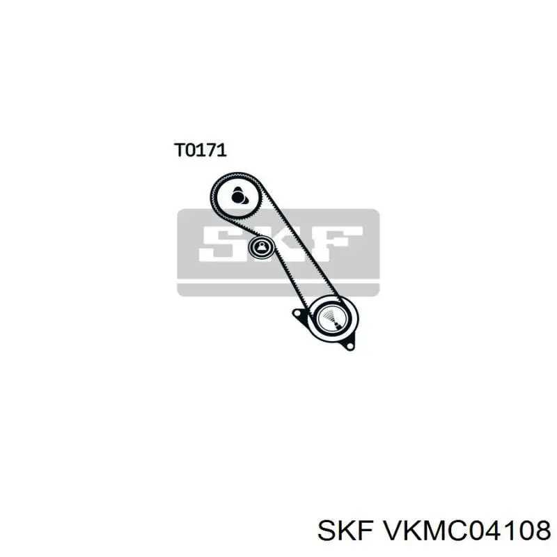 VKMC04108 SKF kit correa de distribución