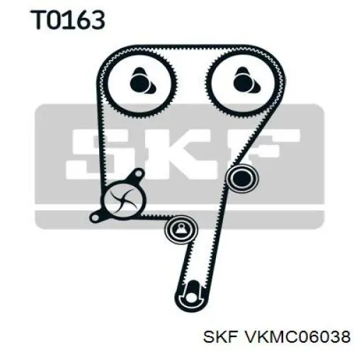 VKMC 06038 SKF kit correa de distribución