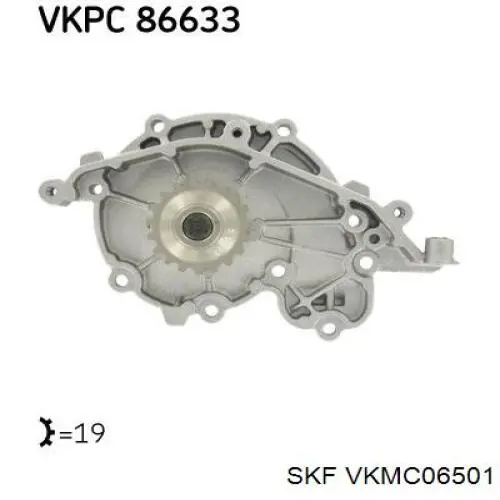 VKMC 06501 SKF kit correa de distribución