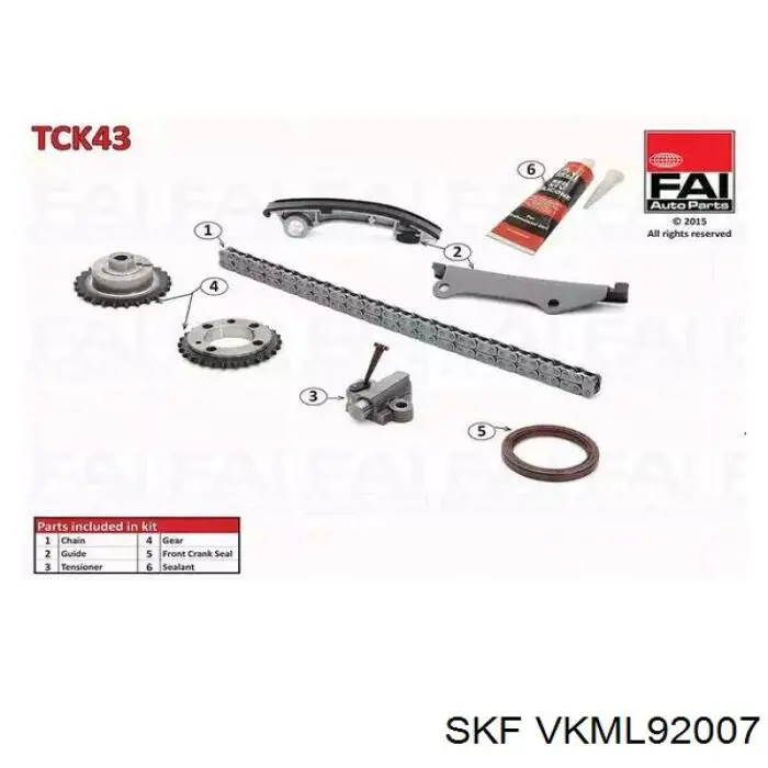  Kit de cadenas de distribución para Nissan Prairie M11