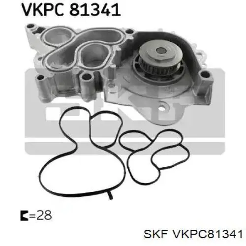 VKPC 81341 SKF bomba de agua