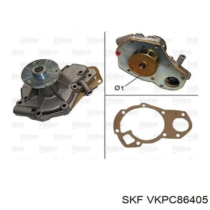 VKPC86405 SKF bomba de agua