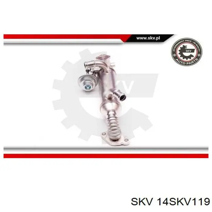 14SKV119 SKV enfriador egr de recirculación de gases de escape