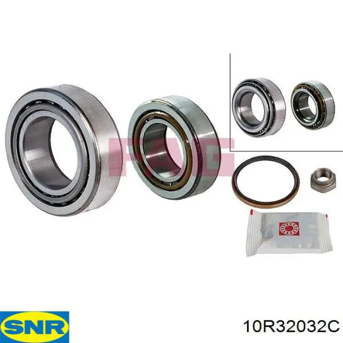 10R32032C SNR cojinete de rueda trasero