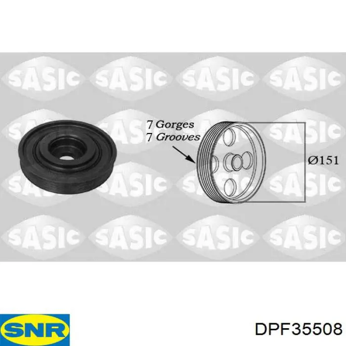 DPF35508 SNR polea, cigüeñal