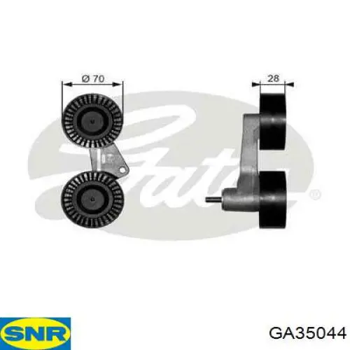  Soporte, brazo tensor, correa poli V para BMW 5 E39