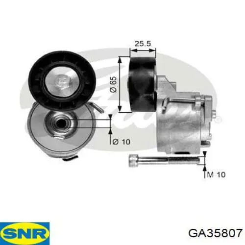  Tensor de correa, correa poli V para Alfa Romeo 147 937