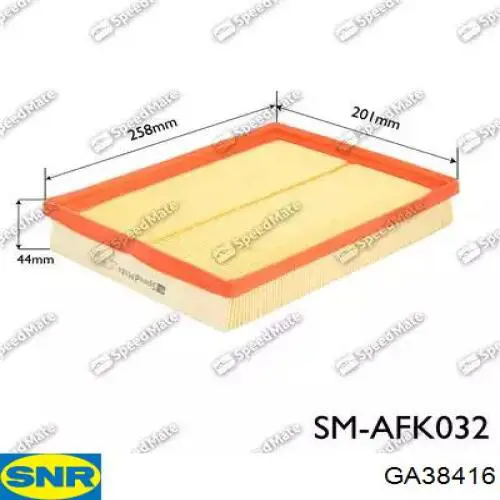 GA384.16 SNR rodillo, correa trapecial poli v