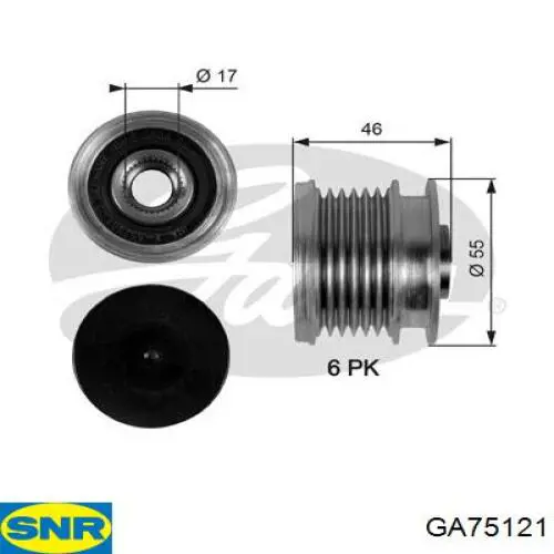 GA751.21 SNR poleas juego de piezas