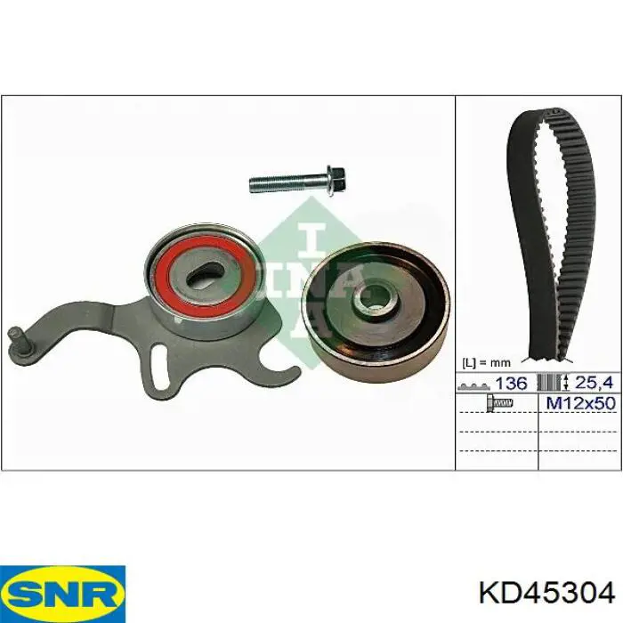 KD453.04 SNR kit correa de distribución