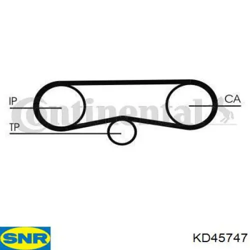 KD457.47 SNR kit correa de distribución