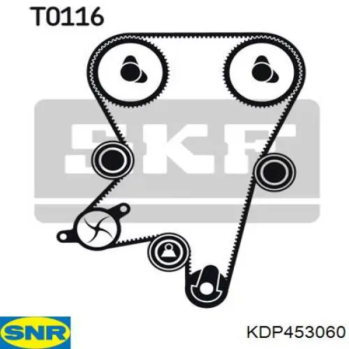 KDP453.060 SNR kit correa de distribución