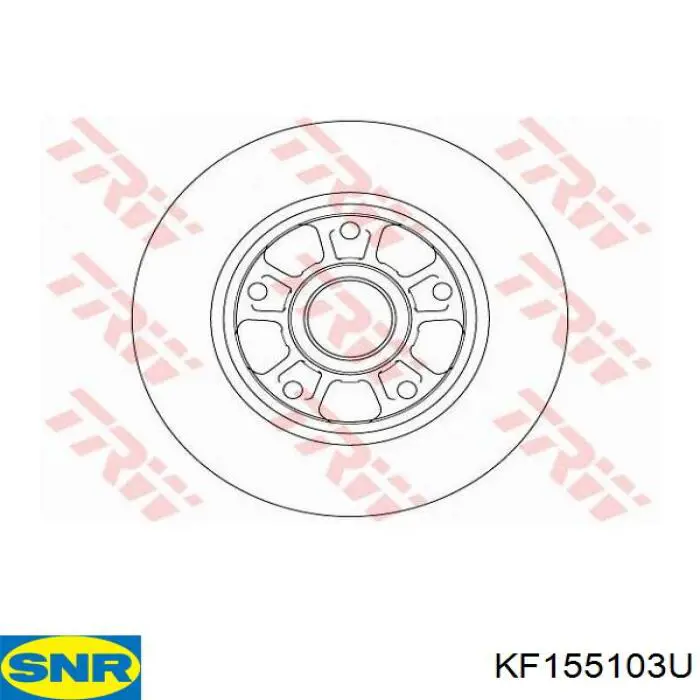 KF155.103U SNR disco de freno trasero