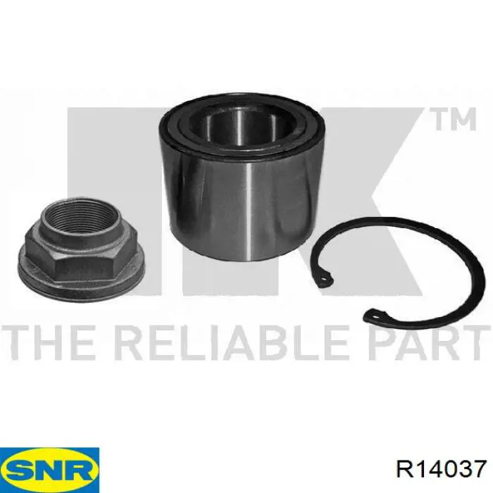 R140.37 SNR cojinete de rueda trasero