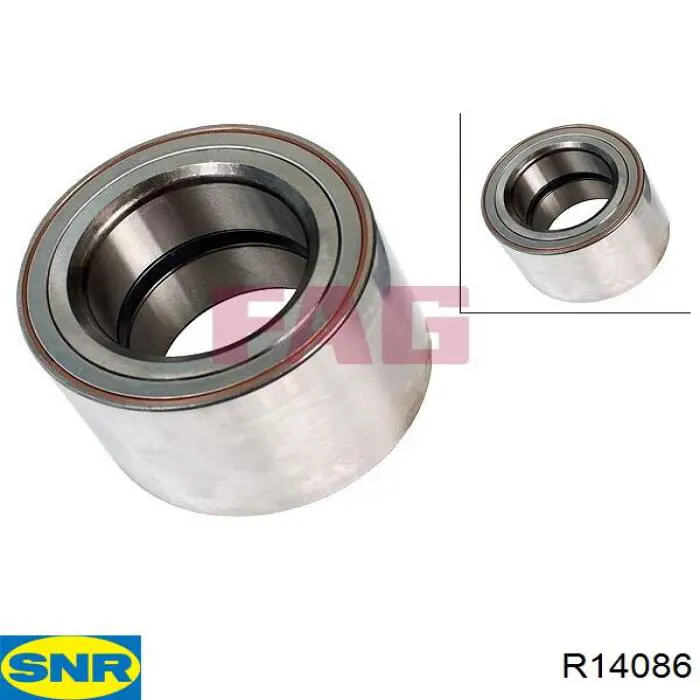 R14086 SNR cojinete de rueda trasero