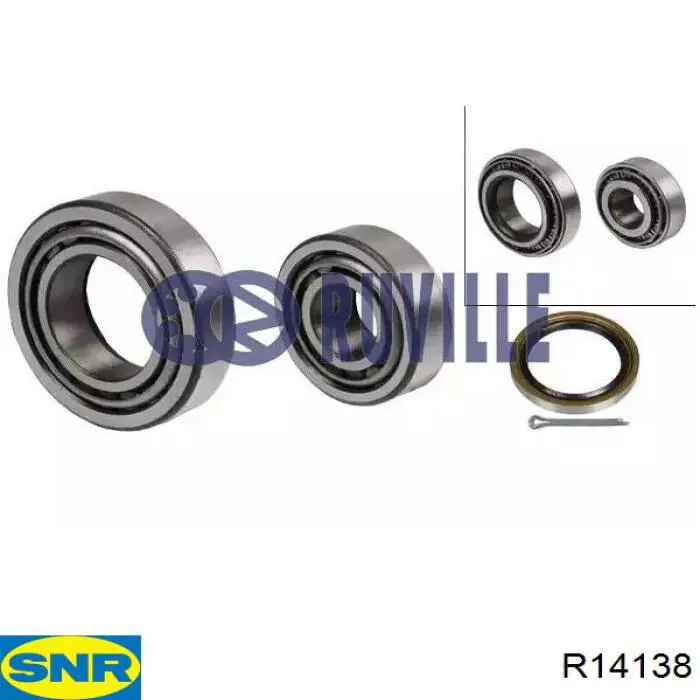 R141.38 SNR cojinete de rueda trasero