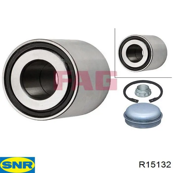 R151.32 SNR cojinete de rueda trasero