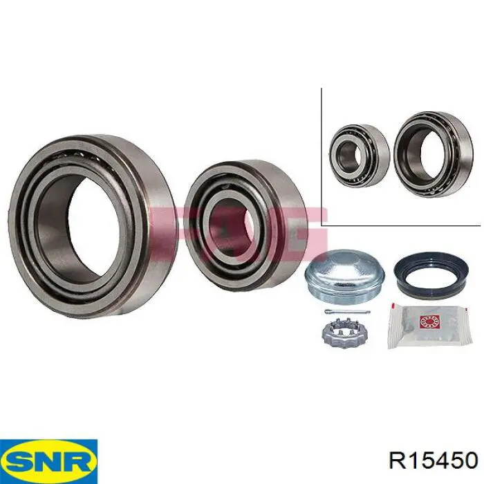 R154.50 SNR cojinete de rueda trasero