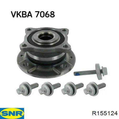  Cubo de rueda trasero para Smart FORFOUR 453