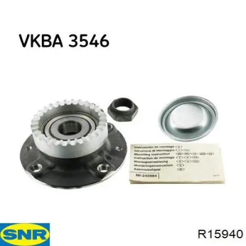 R15940 SNR cubo de rueda trasero