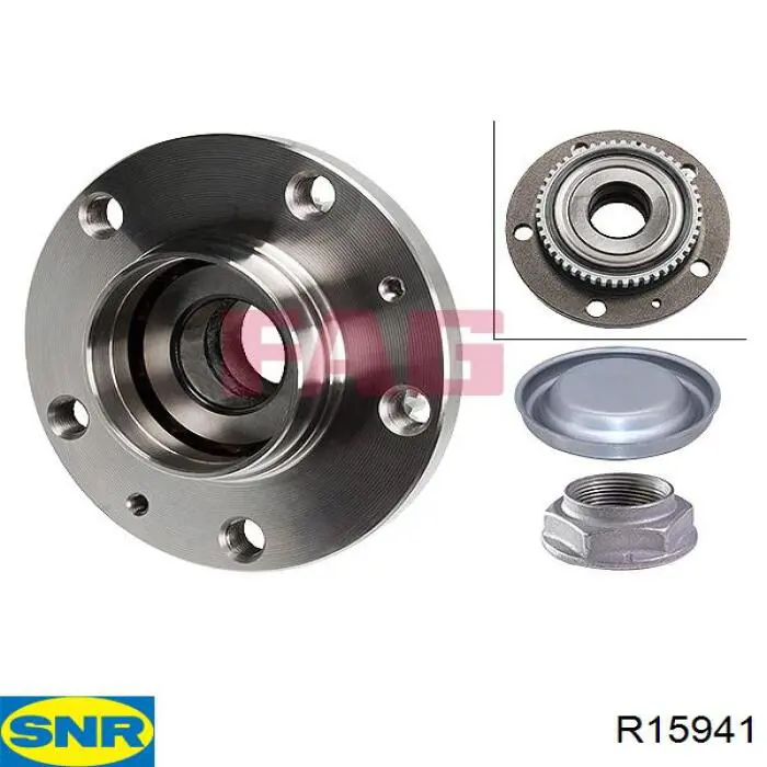 R15941 SNR cubo de rueda trasero