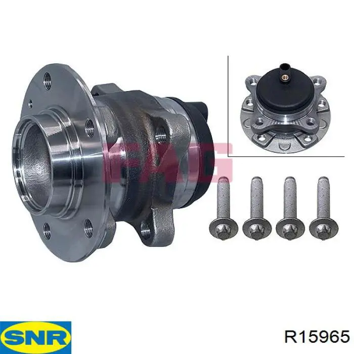 R159.65 SNR cubo de rueda trasero