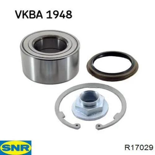 R17029 SNR cojinete de rueda trasero